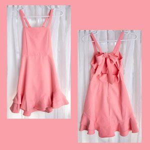 Girls Tie Back Ruffle Dress